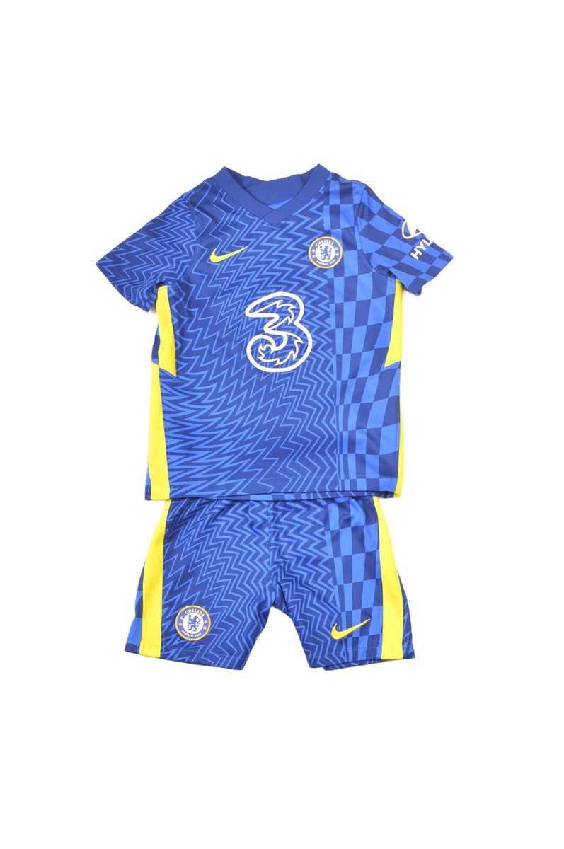 Nike Chelsea FC 2021/22 Home Kids Football Set Jersey Shorts