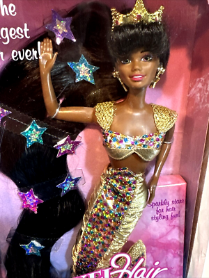 Barbie Jewel Hair Mermaid African-American Doll Mattel 14587