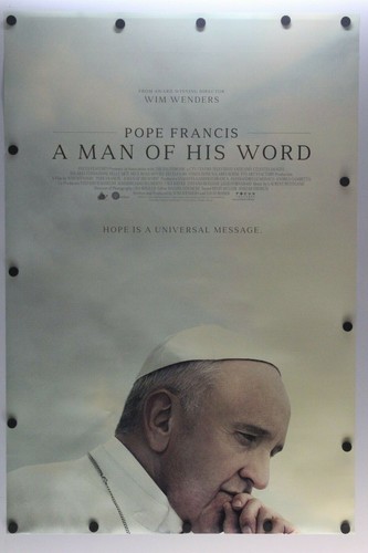 Pope Francis A Man of His Word 2018 Double Sided Original Movie Poster 27" x 40"