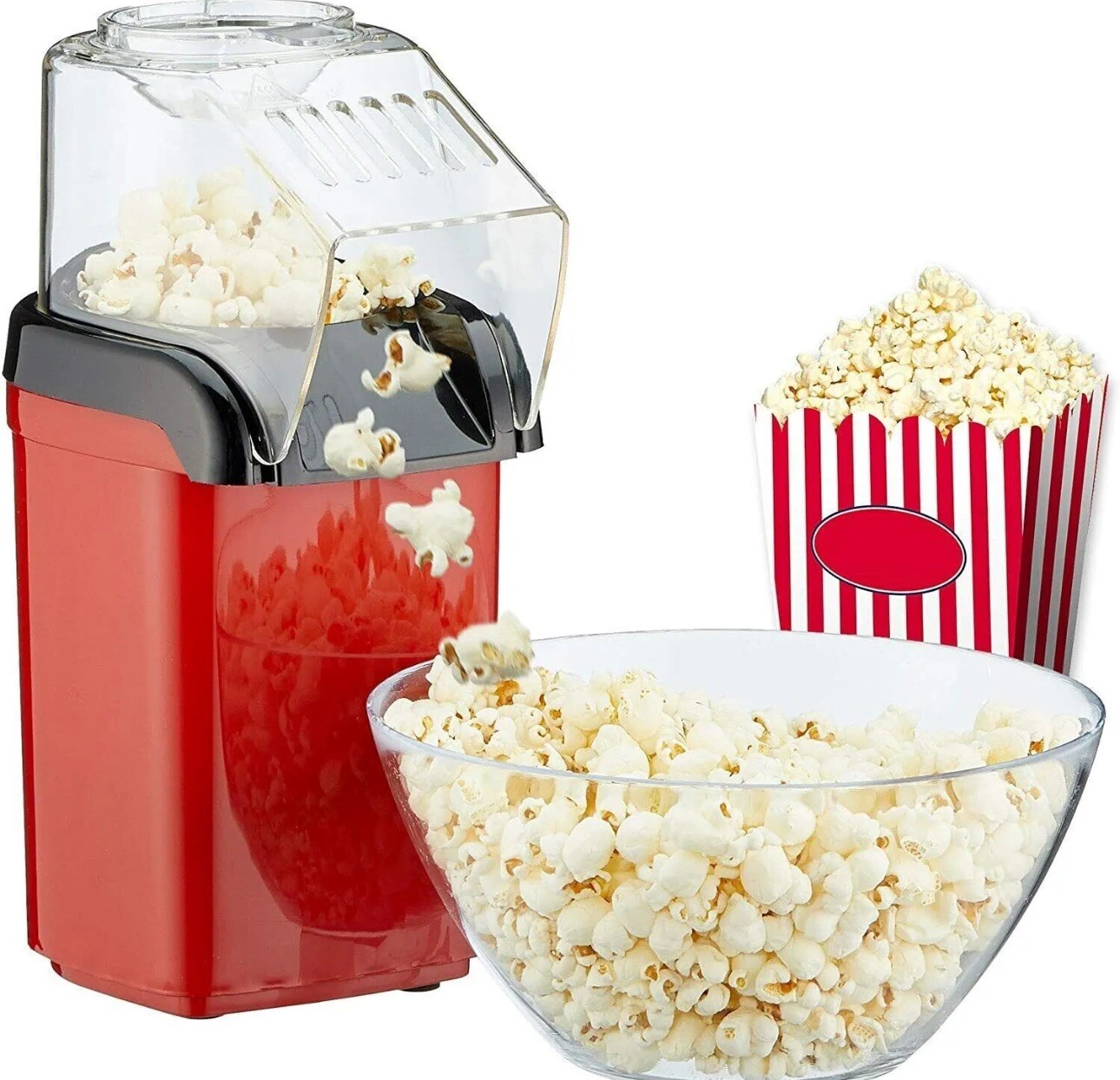 Popcorn Machine 1200W Aria Calda | Esperienza Cinema a Casa