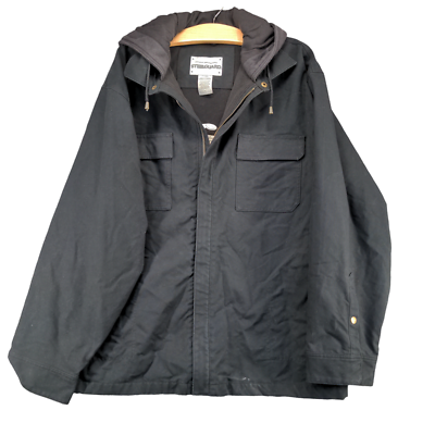 Result Work-Guard Pilot Jacke - Schwere Arbeitsjacke Mit Reißverschluss | Grau/Schwarz | 2XL | Modell H-RALA2015