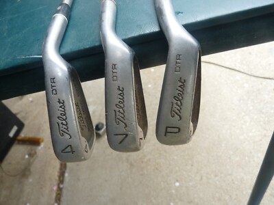 Titleist DTR Men's RH 4, 7, PW (3 Clubs) Steel Shaft