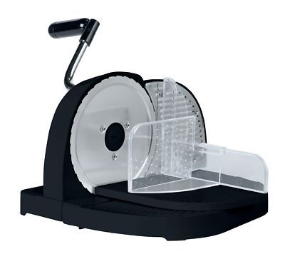 WENKO Brotschneidemaschine manuelle Kurbel Edelstahl-Messer Schwarz kompakt