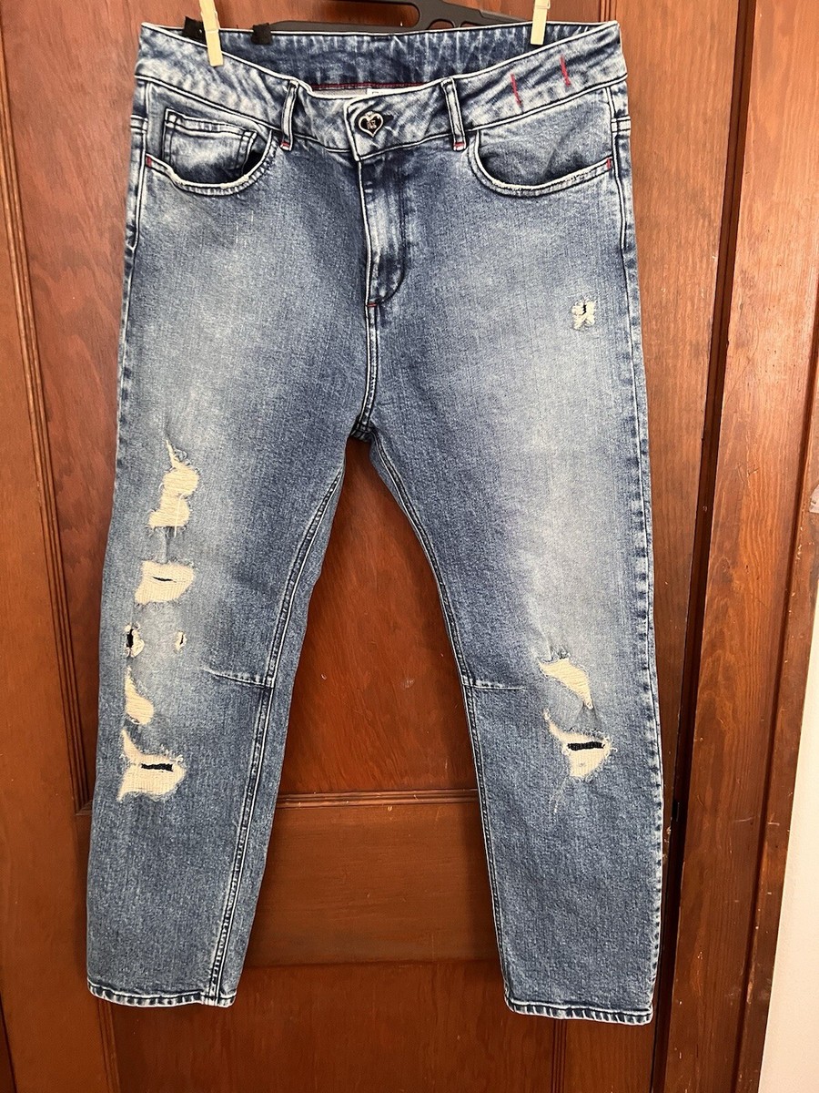 My Twin Twinset Jeans Girlfriend Michelle Ripped No Show Size M | eBay