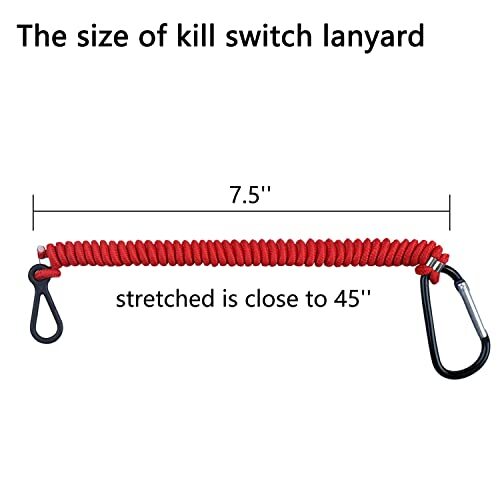 GZZTORES 8M0092850 Boat Kill Switch Lanyard with Wrist Strap(USA Flag