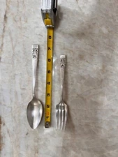 Oneida Community CORONATION Silver Plate 1936 Silverware Flatware Meat Fork