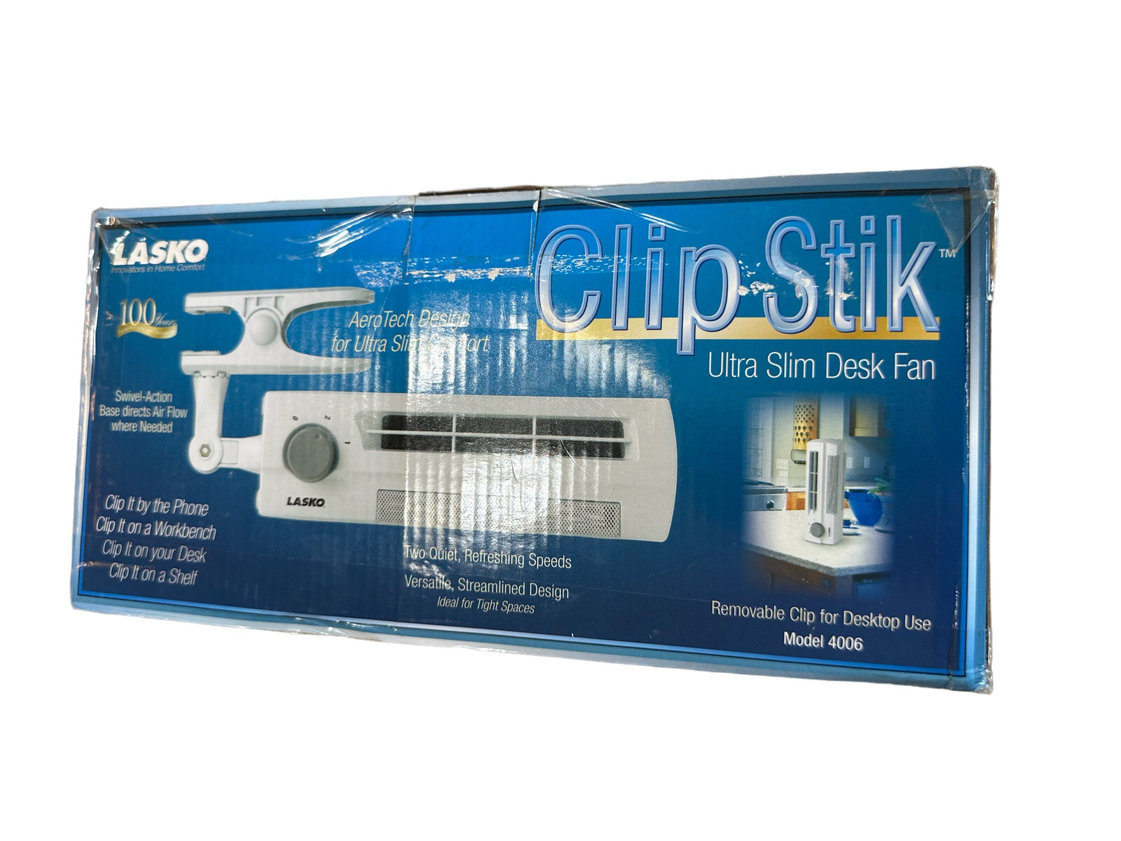 Lasko 4006 Ultraslim Clipstick Fan - White for sale online | eBay