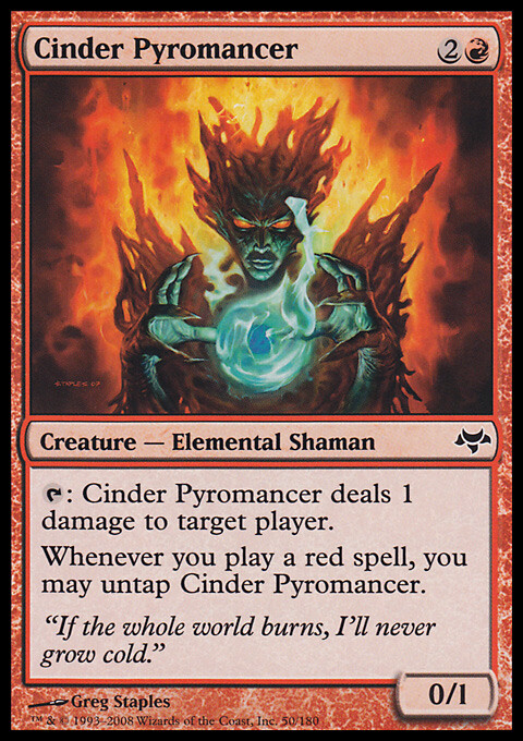 MTG Magic the Gathering Cinder Pyromancer (50/187) Eventide LP