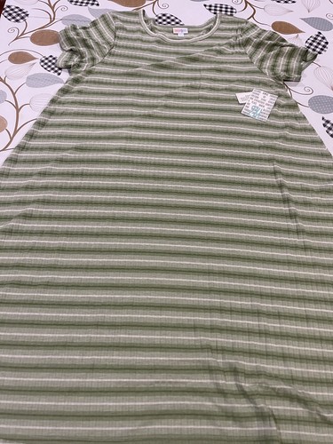 LuLaRoe Carly Dress 2XL 2x XXL olive 