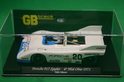 FLY GB TRACK GB5 PORSCHE 917 SPYDER WHITE/BLUE #20 BNB SCALEXTRIC KOMPATIBEL
