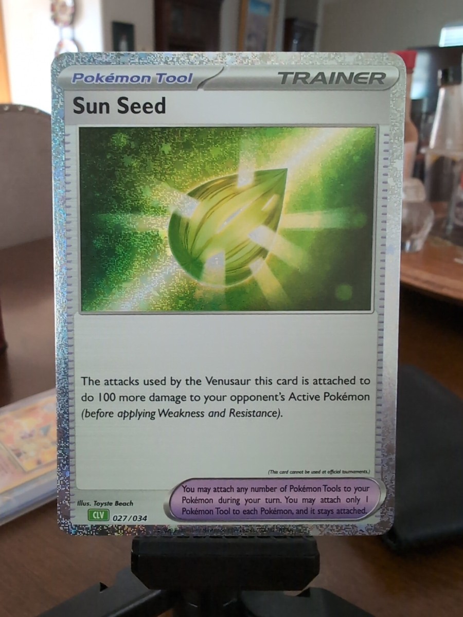 Pokemon TCG Classic Collection Holo Sun Seed CLV 027/034 NM