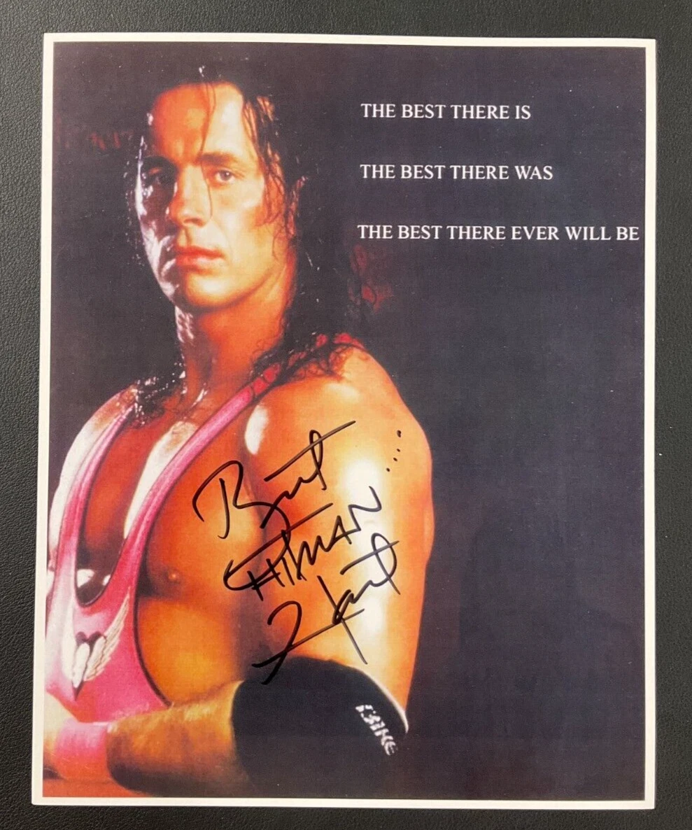 Bret Hart WWF Wrestling Original Autographed Photos for sale | eBay
