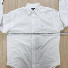 Polo Ralph Lauren White Oxford Shirt - Vintage Condition