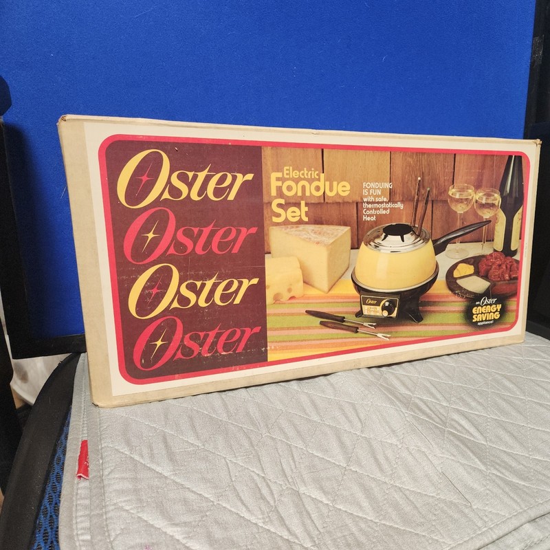 Vintage Oster Electric Fondue Set Model 681-37 1980s *NEVER OPENED!*
