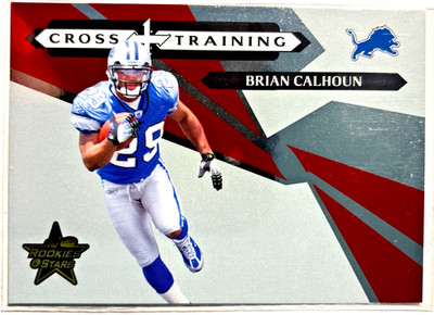 2006 Leaf Rookies & Stars Cross Training Red /1000 Brian Calhoun #CT-8 RC