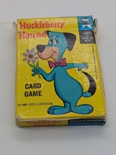 Vintage 1961 Huckleberry Hound Card Game by Ed-U-Cards Hanna-Barbera