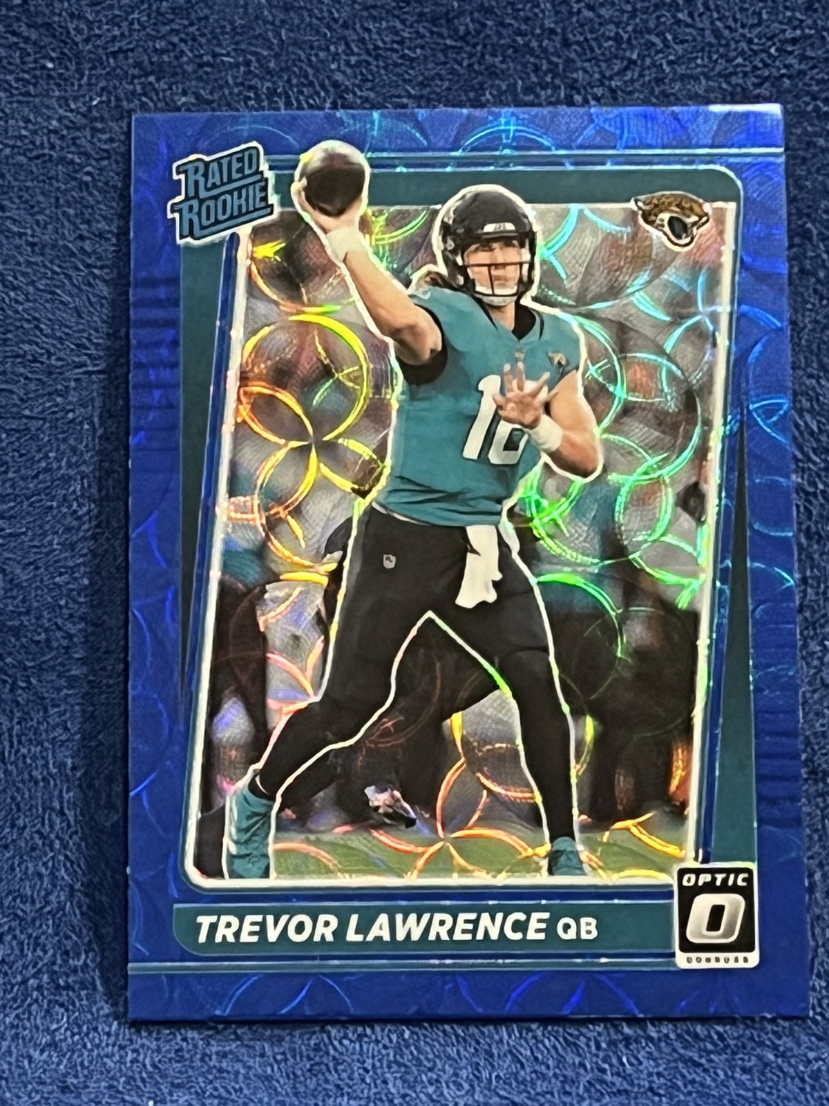 2021 Panini Donruss Optic - Rated Rookie Trevor Lawrence #201 Blue Scope