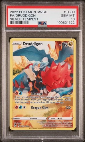 Pokemon Druddigon Silver Tempest TG09/TG30 PSA 10