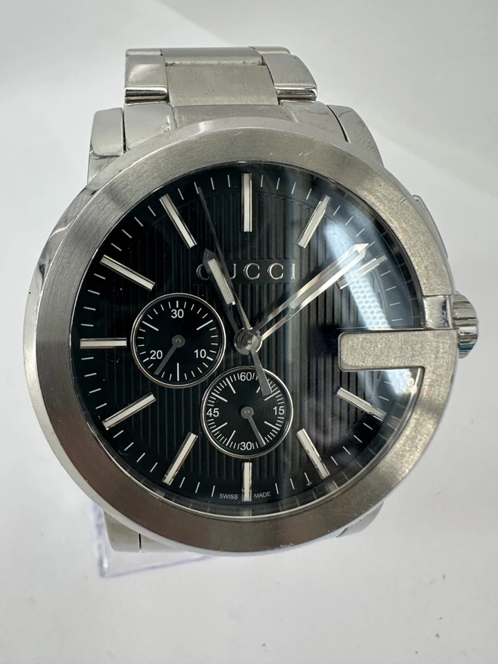 GUCCI G-Chrono Stainless Steel Black Dial Men's Watch - Image 2 of 4