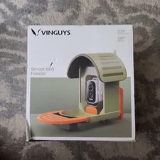 VINGUYS® Bird Feeder with Camera Solar Powered, Smart Green