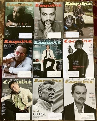 LOT OF 9 Brand New Magazines ESQUIRE Never Read! GREAT PRICE! NEW!