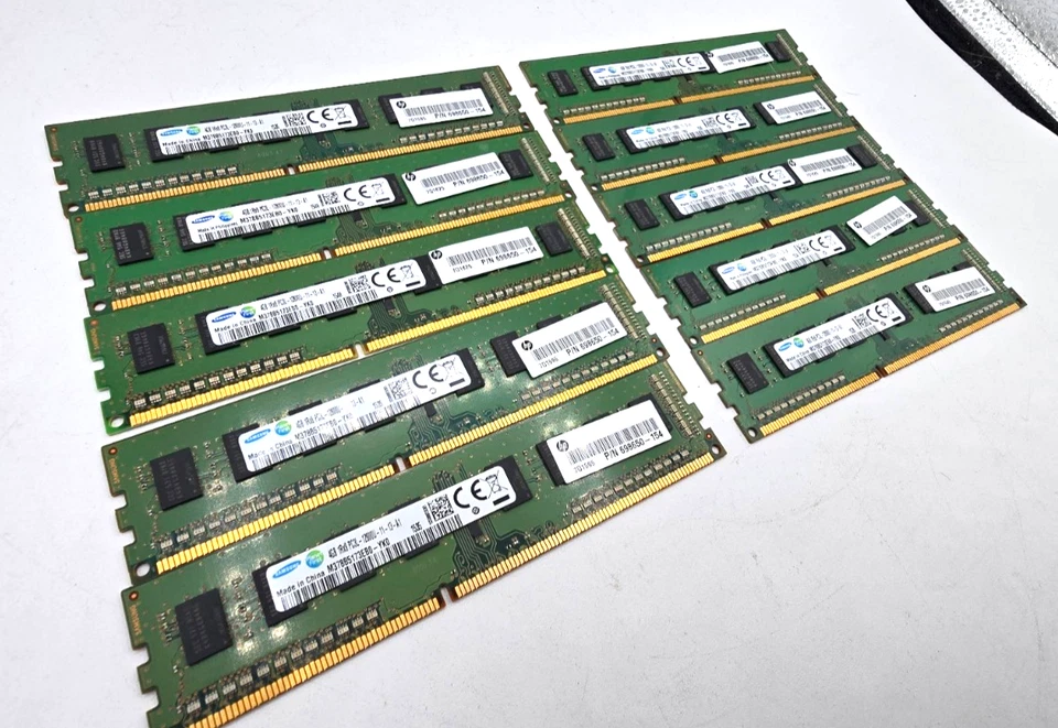 10 LOT - Samsung 4GB PC3L-12800U DDR3L-1600MHz MEMORY RAM DESKTOP PC 698650-154 - Image 3 of 4