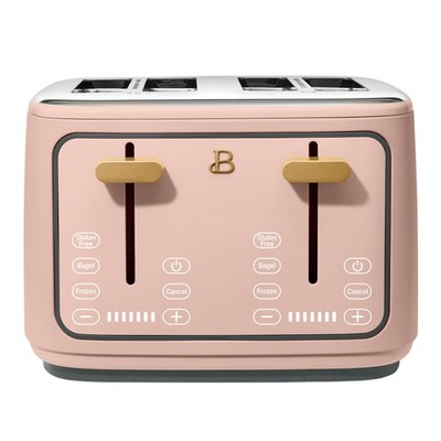 4-Slice Toaster with Touch-Activated Display, Rose by Drew Barrymore