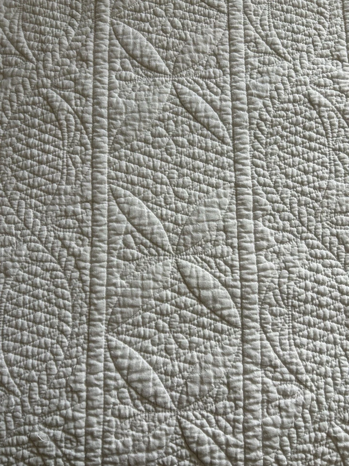 Edredón y fundas Pottery Barn Hanna algodón lino blanco cama F/Q Foto 2 de 4