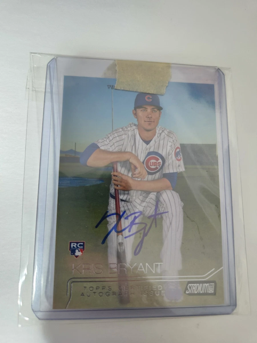 Kris Bryant Autographed Baseball Sports Trading Cards