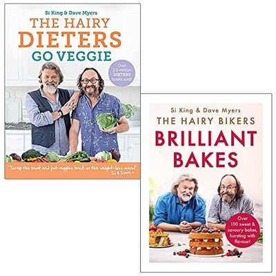 Hairy Bikers Collection 2 Books Set (The Hairy Dieters Go Veggie  | Hairy Bikers