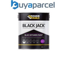 Everbuild 90102 Black Jack 901 Black Bitumen Paint 2.5 litre EVB90102