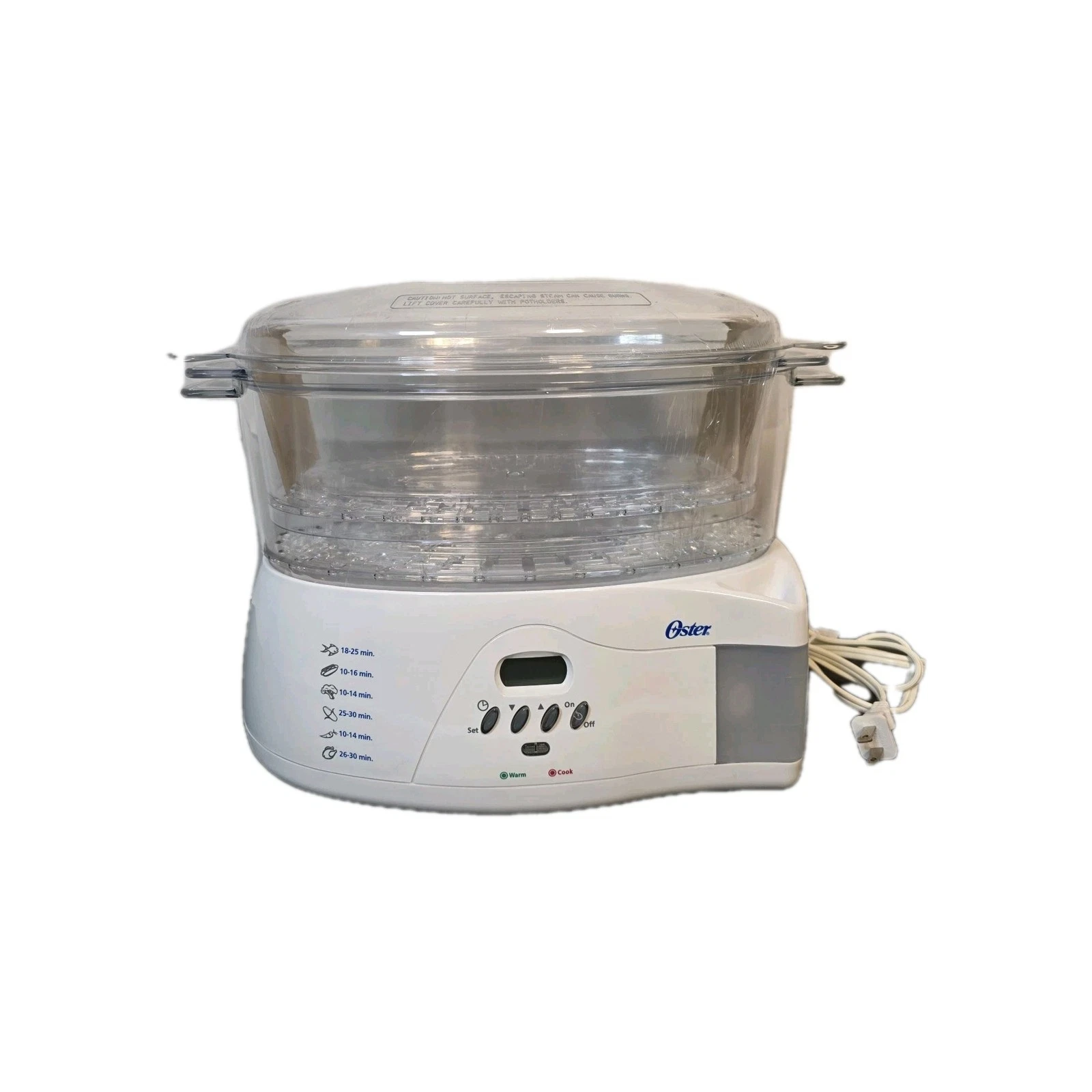 Oster Food Steamer Model 5712 White No Box Tested
