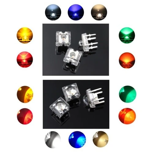 LED Piranha 3mm 5mm SuperFlux LEDs 10 20 50 100 Stück und Set 7 Farben AUSWAHL