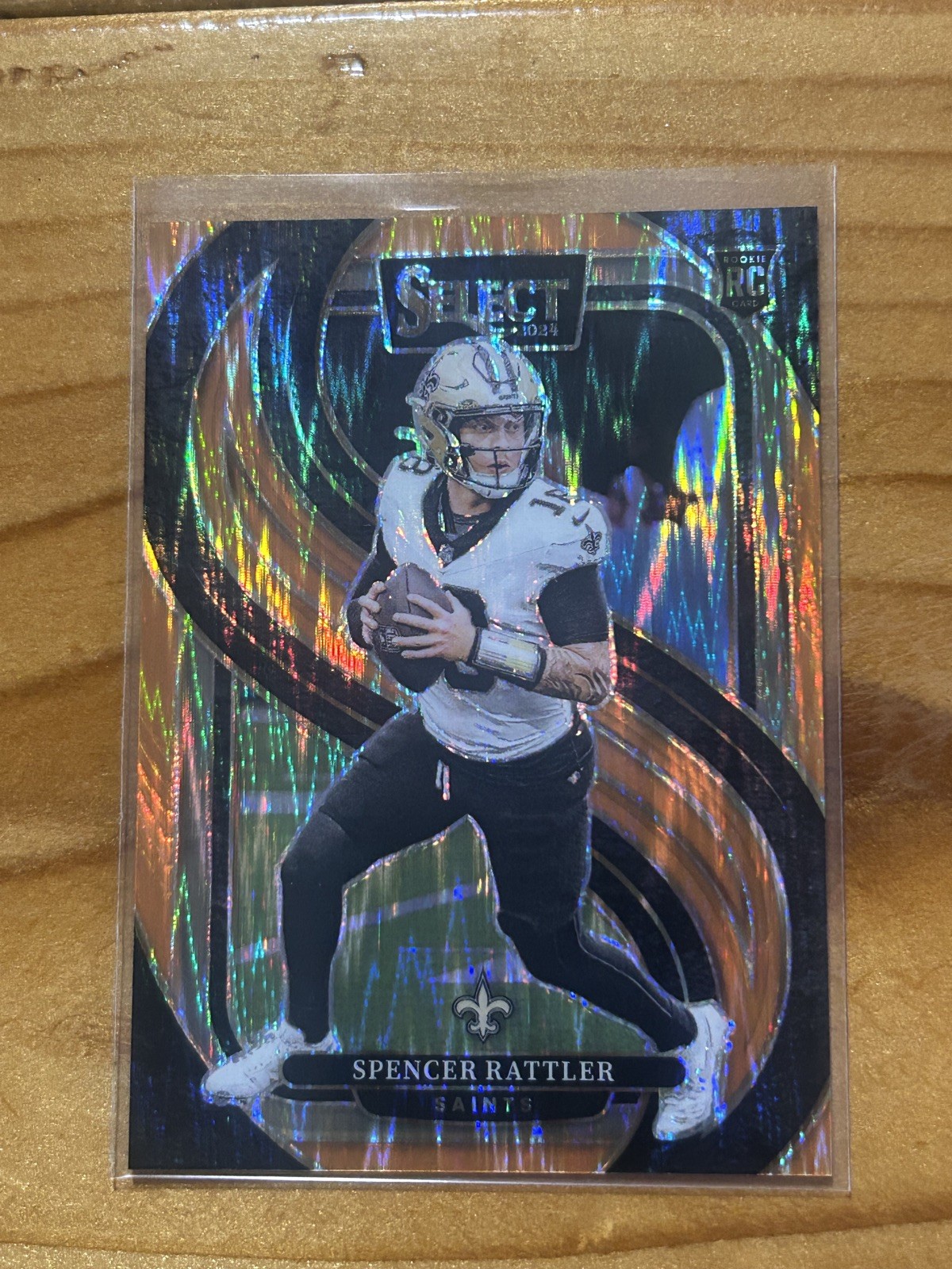 2024  Select Premier Level Spencer Rattler Orange Prizm Shock  #130 - /399