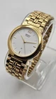 Vintage Seiko SX V701-1K00 Watch Men 33mm White Dial Gold Tone Round New Battery