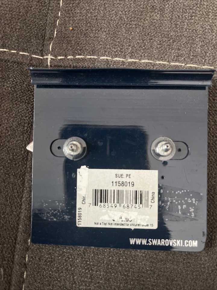 Swarovski Dangling Crystal Bow With Black Gems Worn One Time Only - Image 3 of 3