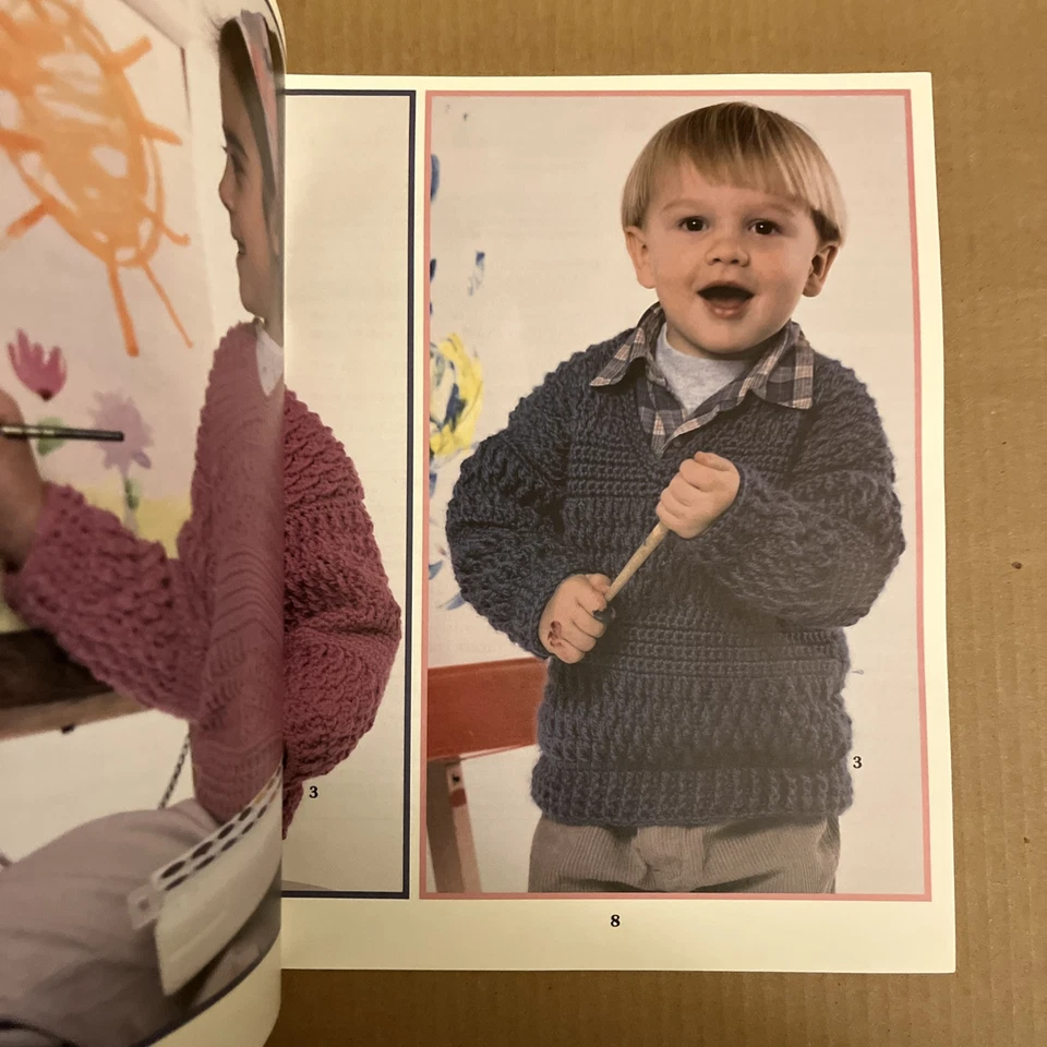 Leisure Arts Leaflet #3006|Cute For Kids|5 Crocheted Sweaters sz 4-10 - Image 4 of 4