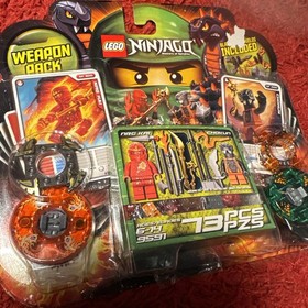 LEGO 9591 Ninjago Weapon Pack Minifig Chokun NRG Kai Ninja Spinner Battle NEW*