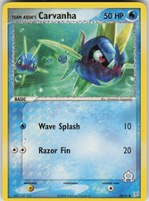 Played Team Aqua's Carvanha 48/95 Team Magma vs Team Aqua Common on eBay