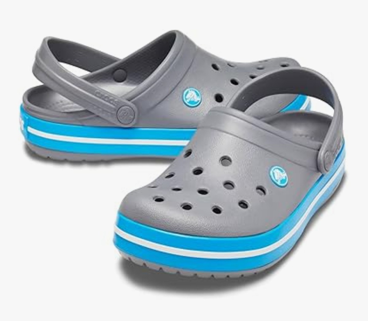 Crocs Crocband Clog Men Women Unisex Charcoal/Ocean Blue Gray