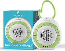 Soundspa On‐The‐Go, Plays 4 Soothing Sounds, Adjustable Volume Control, Adjustab