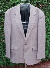 Vintage St Michael Pure Wool Tweed Jacket Herringbone Size 42” Medium