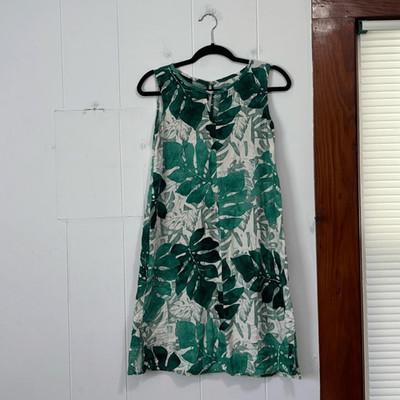 Naupaka Island Designs Hawaiian Palm Leaf Tank Dress Size 10