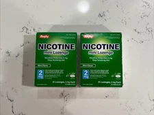 Lot of  2 Rugby Nicotine mini Lozenge -mint flavor- 81 lozenges per box 2mg each
