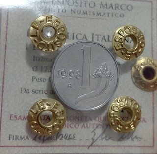 ITALIA 🇮🇹 1 lira Cornucopia anno 1998 (FDC periziata)