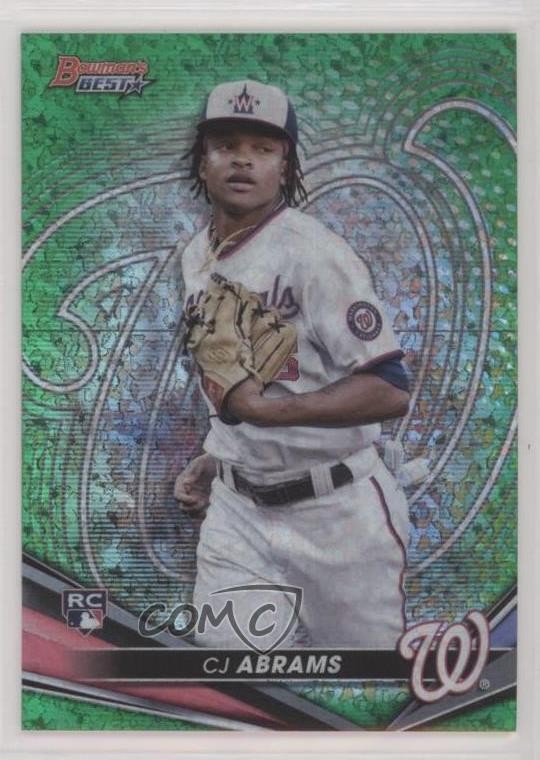 2022 Bowman's Best Green Mini-Diamond Refractor 19/99 CJ Abrams #49 08h7