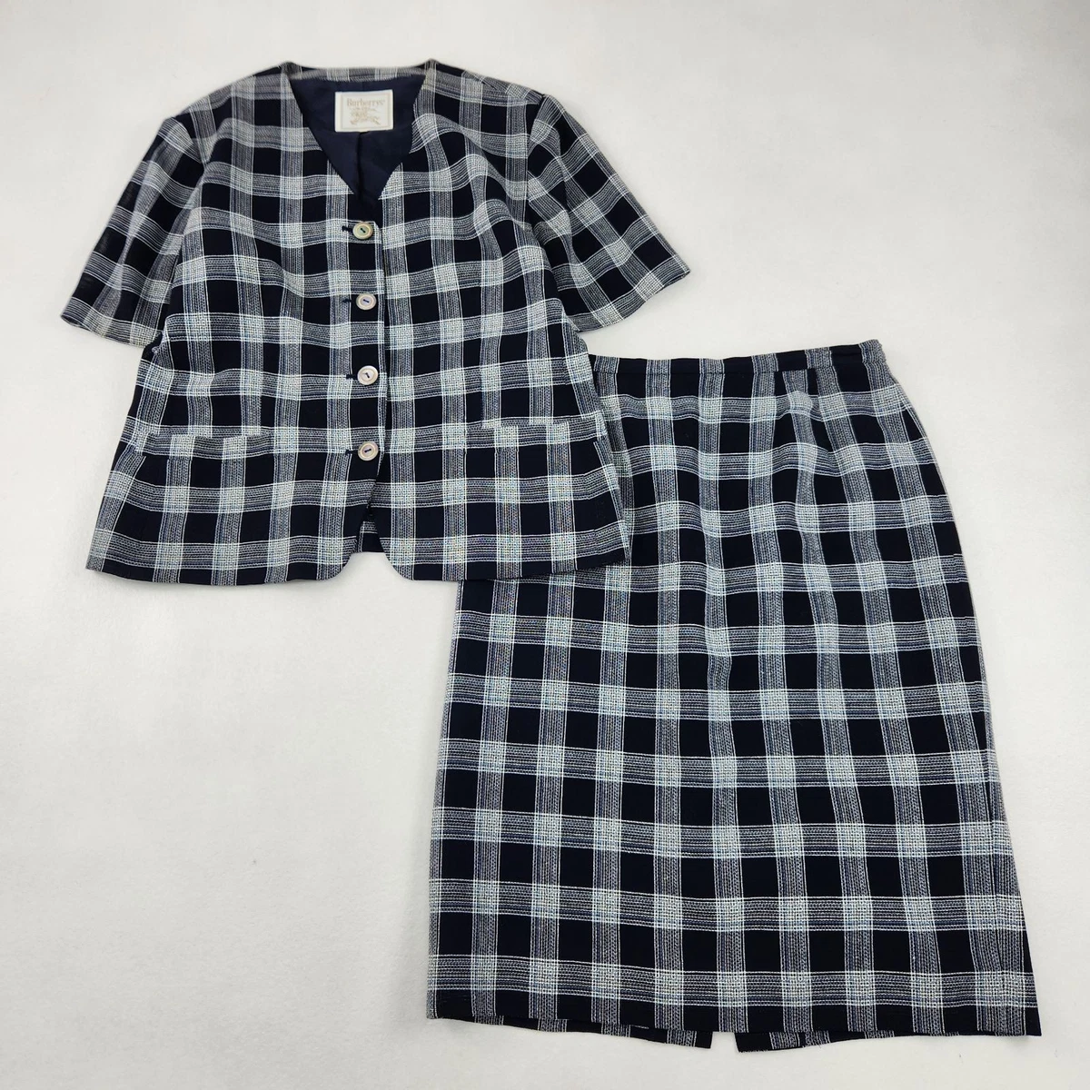 BURBERRY Set Up Nova Check Etiqueta Blanca Diseño Primavera Verano W4586