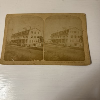 Stereoview of the Historic Bellevue house 1877 in Bethlehem Grafton Co., NH