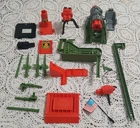 GI Joe 1992 Headquarters Base Parts Lot Missiles Launchers Hook Flag Elevator