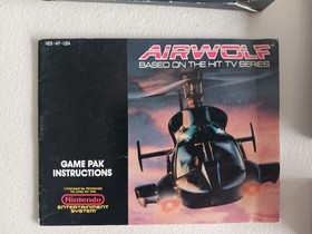 Airwolf Nintendo Nes 1989 CIB gioco autentico